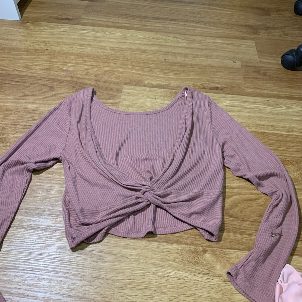 Open back cropped top